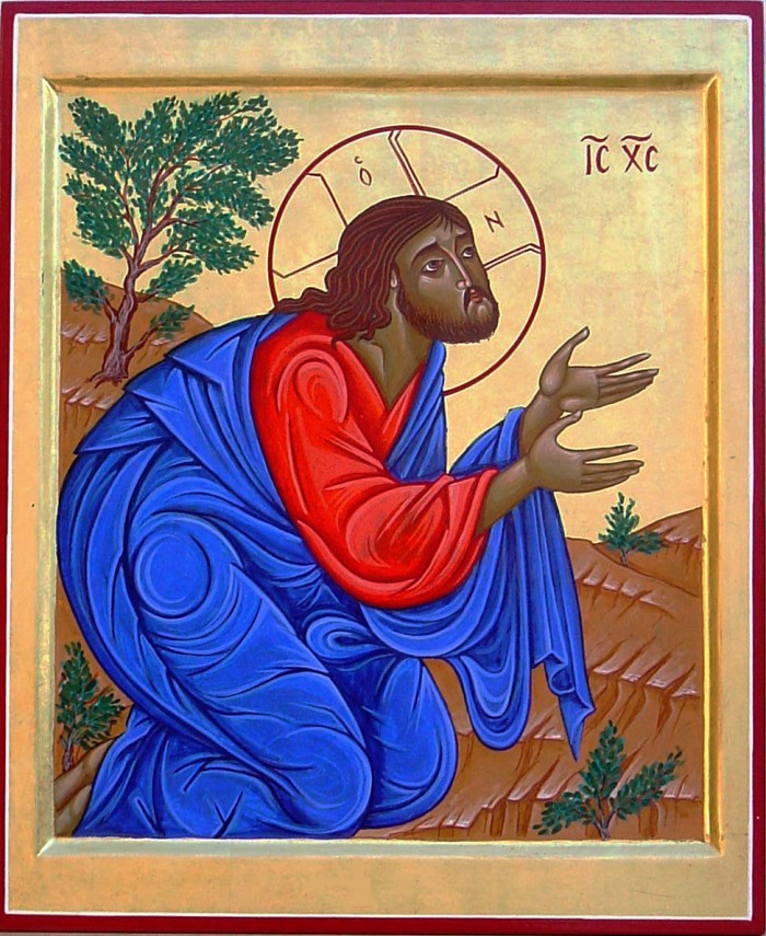 Jésus à Gethsémani dans images sacrée